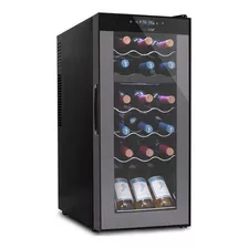 Refrigerador De Vino Color Negro Nutrichef Pkcwcds188