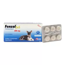 Fenzol Pet Agener União Antiparasitário C/ 6 Comp. 500 Mg 