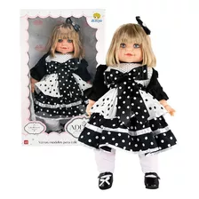 Boneca Anjo Addara Petit Poa Com Vestido Falas Vinil Grande