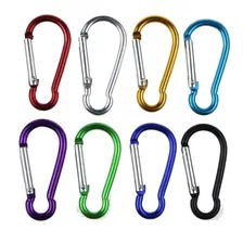 5pcs. Mosquetão Colorido Camping Trilhas Chaveiro 46mm