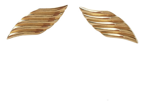 Brinco Grife Vivara Linhas De Ouro 18k 750 Amarelo