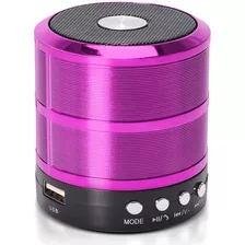 Alto-falante Grasep D-bh887 Portátil Com Bluetooth Rosa 