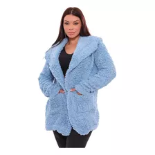 Casaco Feminino Inverno Teddy Blusa De Frio Pelúcia Cores