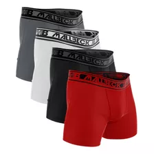 Kit 15 Cueca Cuecas Box Boxer Mallbeck Microfibra Pressão