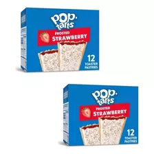 2x Pop Tarts Frosted Strawberry 576g Importado Eua 
