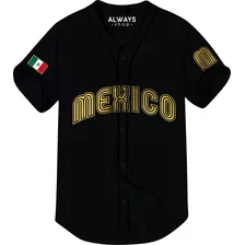 Camisola Jersey Mexico Mundial Clasico M4 Negro S M G Eg 2eg