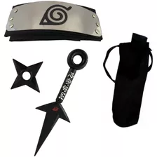 Kit Minato - Bandana + Kunai Minato + Porta Kunai - Naruto