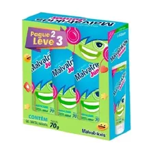 Kit Gel Dental Infantil Malvatrikids Tutti-frutti C/ 3un 70g