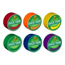 Cinta Adhesiva Duck Brand Color Rainbow Combo, Paquete De 6,