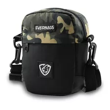 Shoulder Bag Combate Bolsa Pochet Necessaire Estilo Multiuso Camuflado Preto Camuflado Verde