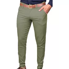 Pack Por 3 Pantalones Jean Chupin Gabrdina Hombre Elastizado