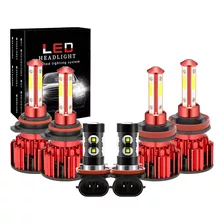 Kit De Farol Led 9005 H11 6000k Com Luz Alta/baixa E Faróis