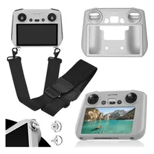 Correia Drone Mini 3 Pro Capa Silicone Rc Controle Dji Alça 