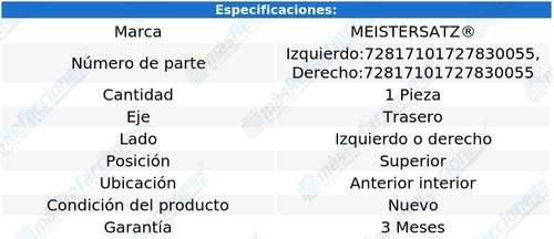 1) Buje Horquilla Tras Sup Ant Int S80 L5 2.5l 04 Al 06 Metz Foto 2