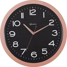Relógio De Parede Sofisticado Herweg Preto Rosé