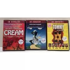 In Concert Yessongs The Who Tommy , Cream , 3 Dvd Nuevos 