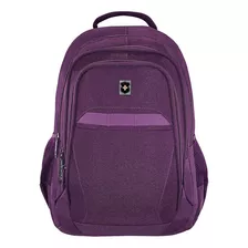 Mochila Royal Swiss® Ejecutiva Porta Laptop 17 Organizador Color Violeta