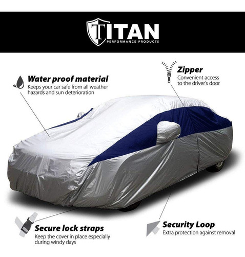 Cubierta De Coche Titan Brilliant Color Poly 210t Para Foto 5