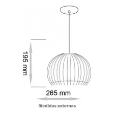 Luminária De Teto Pendente Mdf Azura- Madalli Cor Preto Fosco