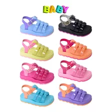 Kit 12 Pares Sandália Chinelo Infantil Beach Baby Atacado