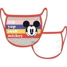 Mascara Facial Proteção Tecido Disney Mickey Mouse Infantil Cor Colorido