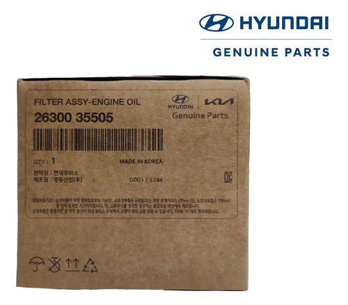 Filtro De Aceite Hyundai Santa Fe 2.4 2013-2018 Original Foto 4