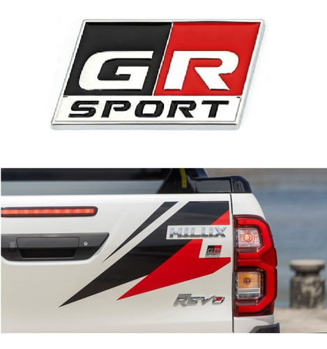 Emblema Toyota Gr Sport Gazoo Racing Hilux Fortuner Sahara Foto 8