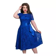 Rodado Plus Size Renda /26 Casamento Civil Vestido Noi Festa