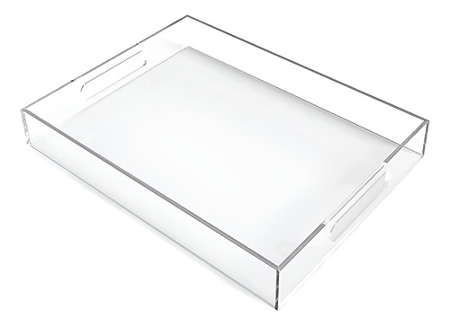 Bandeja Transparente Multiuso Organizador 40x30x5cm Acrílica