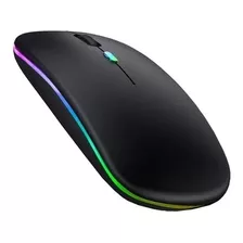 Mouse Sem Fio Recarregável Wireless Led Rgb Ergonômico Novo