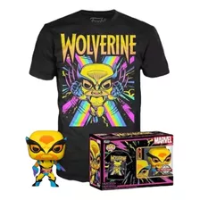 Funko Wolverine #802 Blacklight Pop & Tee Black Light Chica