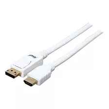 Rosewill 6 Pies 28awg Displayport A Cable Hdmi M-m, Blanco (