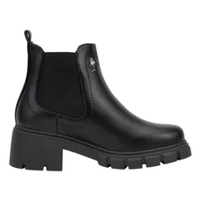 Bota Chelsea Track Hpc Polo Negro Para Dama 1301