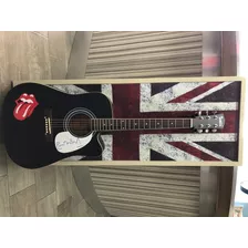 Guitarra De Colección Firma Ronnie Wood The Rolling Stones
