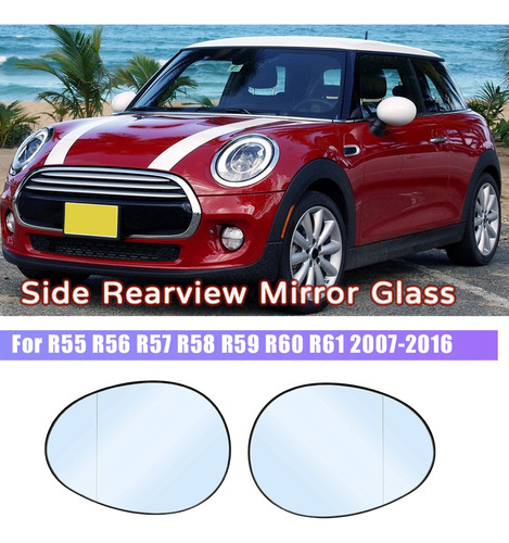 Espejo Retrovisor Derecho De Vidrio Para Mini Cooper R55 R56 Foto 2