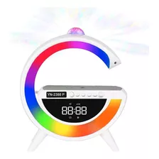 Lampara Inteligente Altavoz Wifi Usb Led Reloj Digital