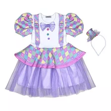 Fantasia Infantil Palhacinha Luxo Infanti