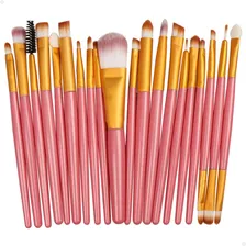 Kit Pincéis Maquiagem Profissional Completo Prático 20 Pcs