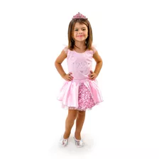 Vestido Fantasia Tutu Princesa Aurora Coml Frete Grátis