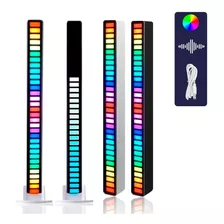 Music Levels Rítmica Luz Fita Led Indução Som Atmosfera Rgb