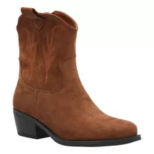 Bota Vaquera Texana Mujer Jana 2 Cognac Azaleia