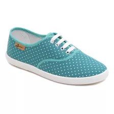 Zapatilla De Lona Estampada Con Cordones - Dama - Lady's