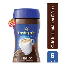 La Virginia Cafe Instantaneo Clasico Sin Tacc 170 Gr X 6 Un