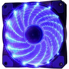 Cooler Rgb 120mm 15 Leds Azul Pc Gamer Fan Gabinete Gaming