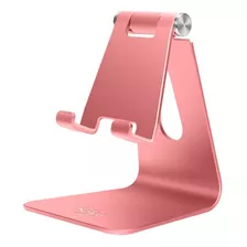 Soporte Metal Celular Tablet Pad De 4'' A 13' Lujo Ajustable Color Oro Rosado