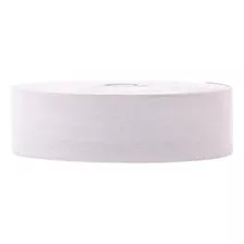 Elástico Chato 40mm X 25 Metros Confecções Em Geral, Branco 