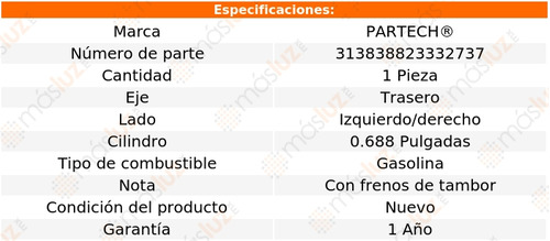 (1) Cilindro Rueda Tra Izq/der Neon 2.0l 4 Cil 00/02 Foto 5