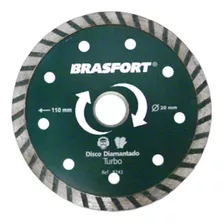 Disco Diamantado Brasfort Turbo 8242 Medida 110mm 20mm Cor Verde-escuro