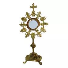 Ostensório Fé Sacro Hóstia Igreja Padre Bronze Igreja Oferta