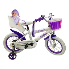 Bicicleta Rodado 12 Primer Bici Con Asiento Para Pasear Bebe